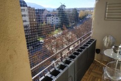 filet de protection anti-chute pour balcon