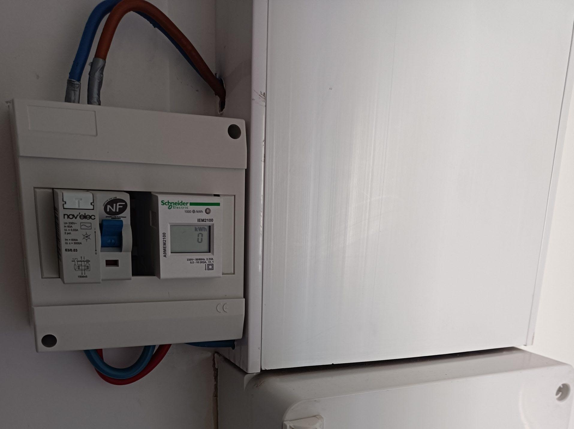 Installation d'un sous compteur électrique