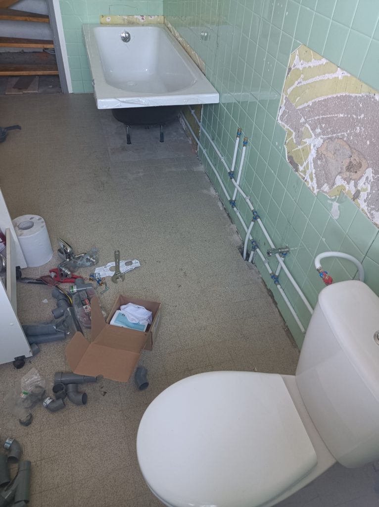 Remplacement de la plomberie, rénovation de maison Luzy