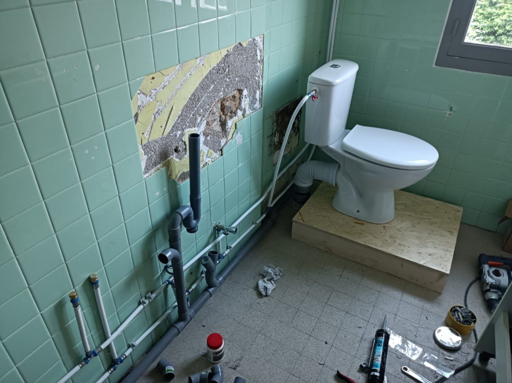 Remplacement de la plomberie, rénovation de maison Luzy