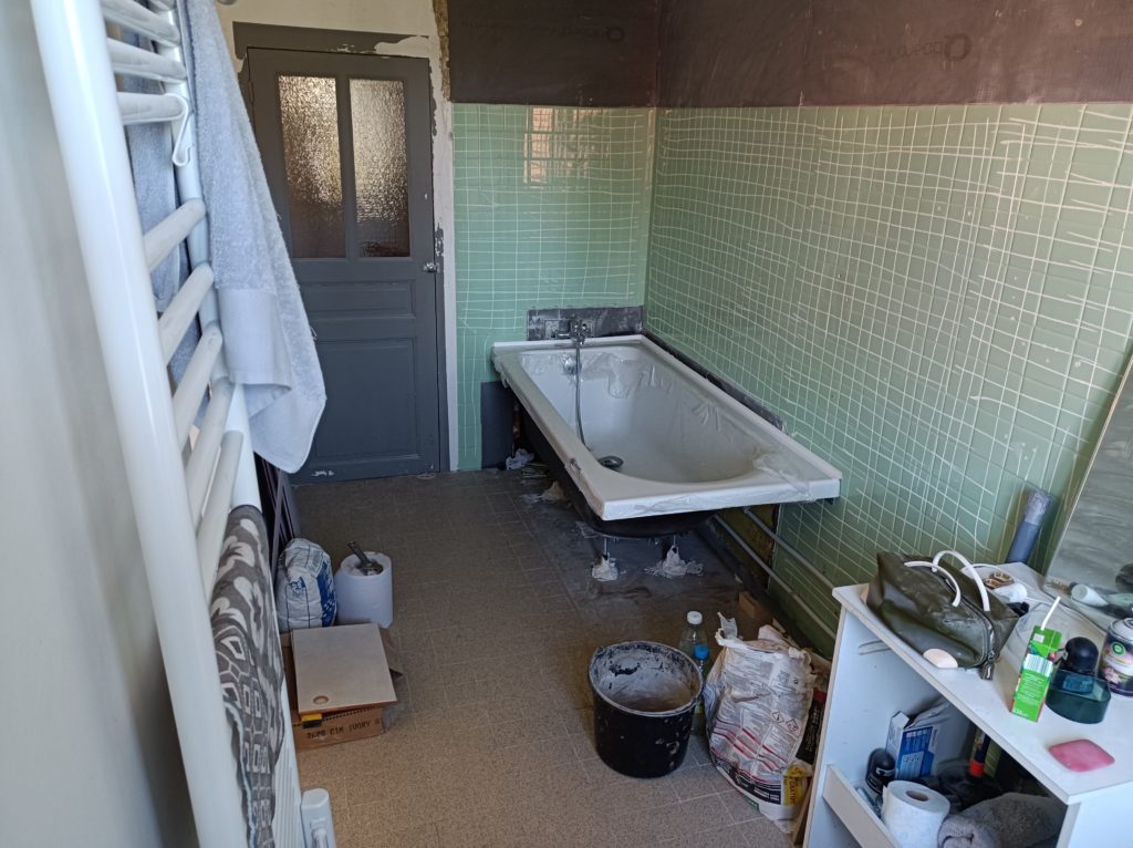 Faience, rénovation de maison Luzy