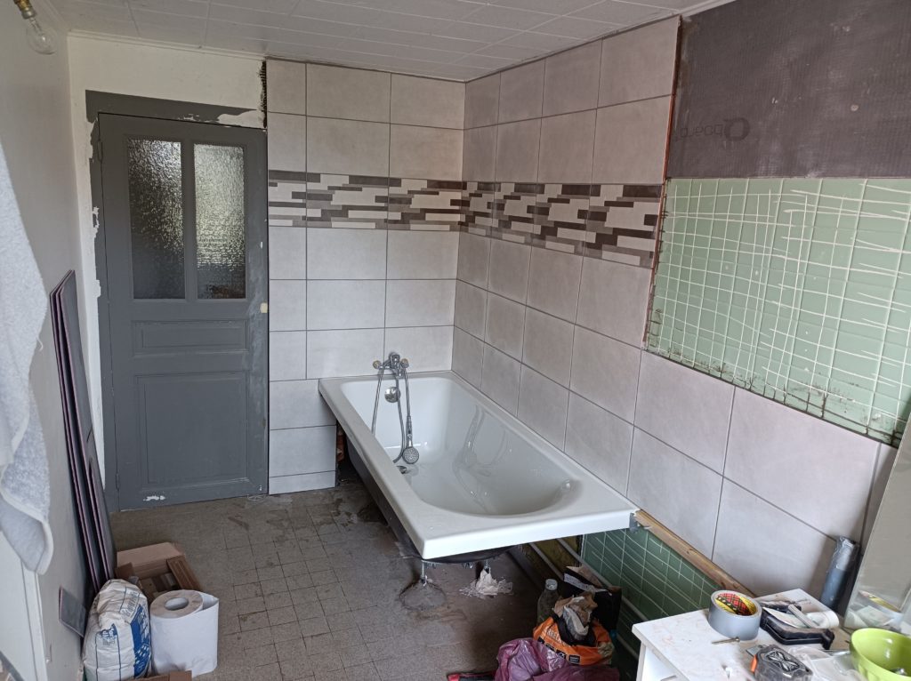 Faience, rénovation de maison Luzy