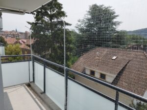 Filets de protection anti chute sur balcon à Annemasse
