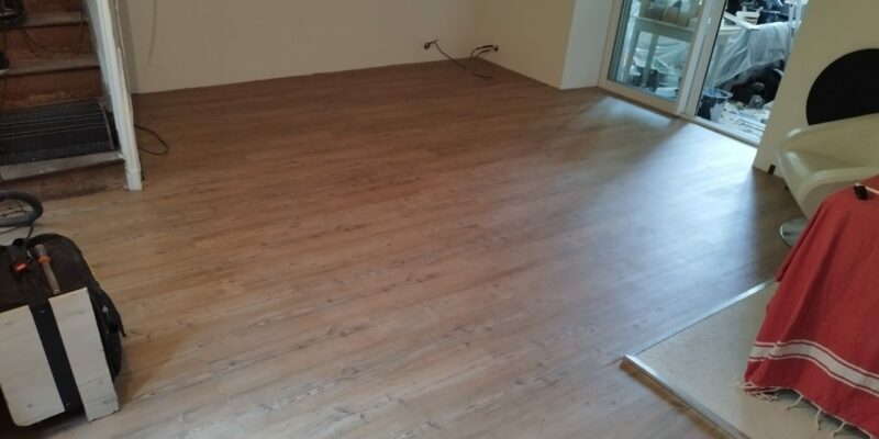 Pose de parquet flottant en pvc
