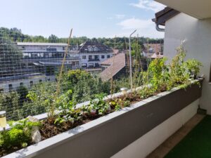 Filets de protection anti chute sur balcon à Annecy
