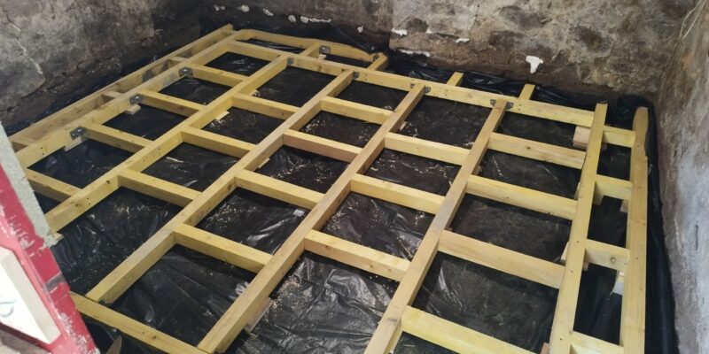 création d'un plancher au sol